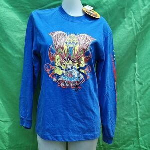 VINTAGE 1996 Yu-Gi-Oh Konami King of Games Exodia Blue Long Sleeve M